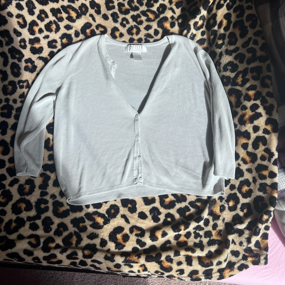 Light blue cardigan